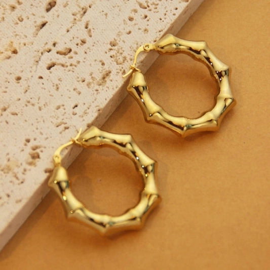 Tahiti Gold Hoops